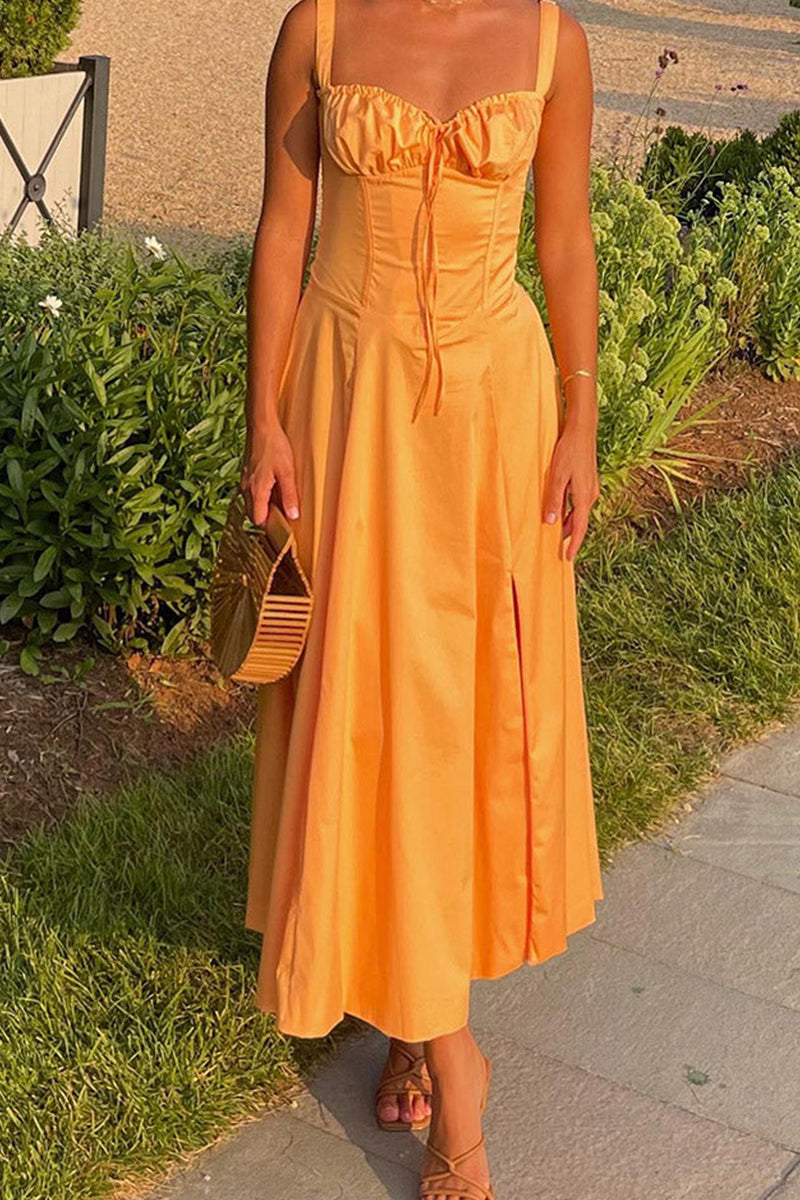Women's Vacation Style Long Strappy Dress