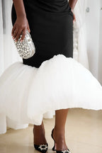 Women's Party Elegant Color-Block Fishtail Hem Dress