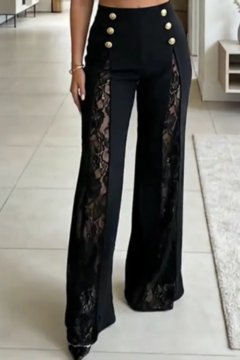 Women's Sleeveless Button Front Commuter Vest Top Or Wide Leg Pants