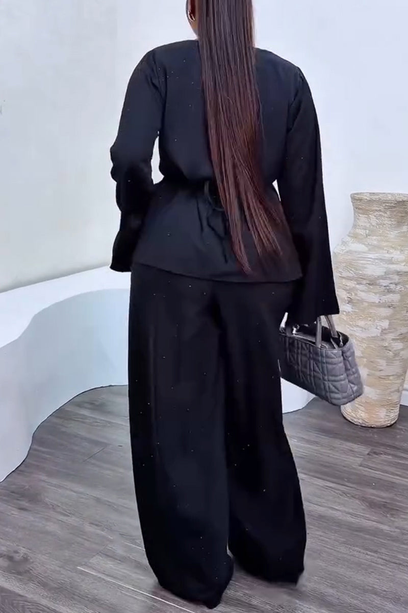 Women's Fashion Shimmer Cross-Tie Shirts or Pants